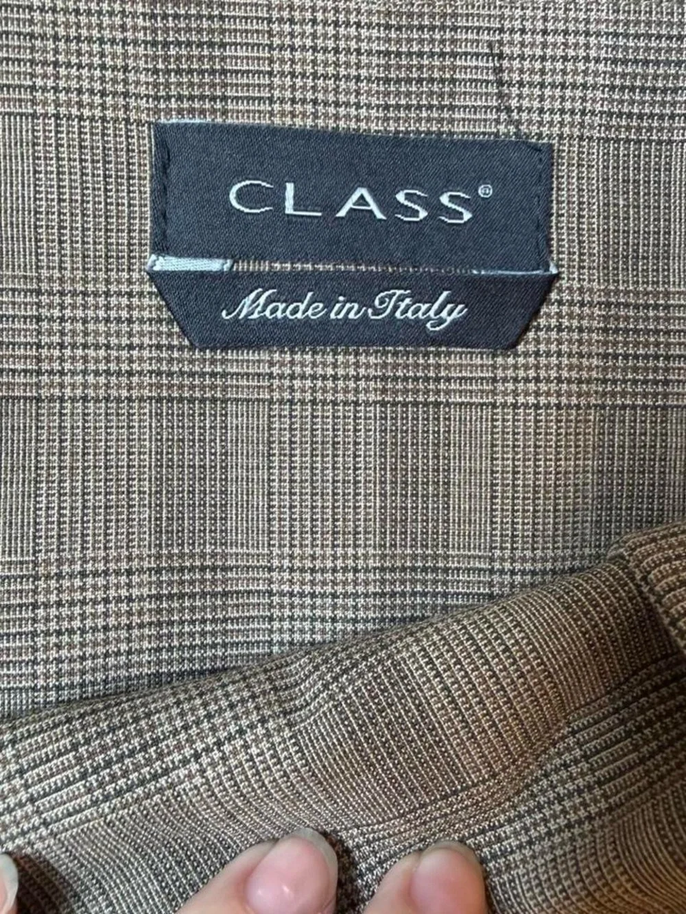 VTG Y2K Grey‎ Plaid Pleated Skirt Made in Italy by Class